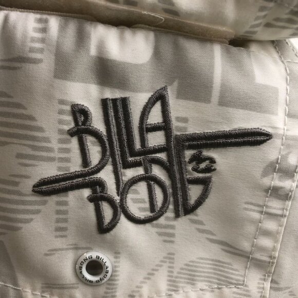Billabong Boys Swim Shorts Size 9 White Gray Drawstring Athleisure Beach Summer - Picture 14 of 16